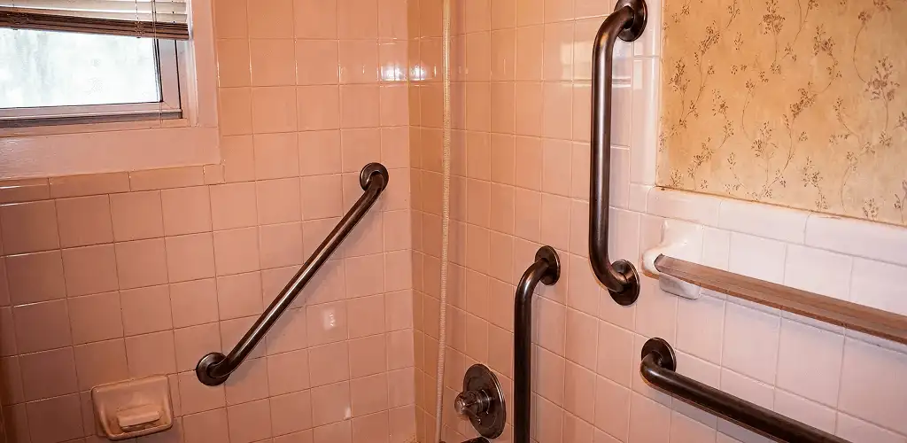 Shower grab bar installation for bathroom safety and accessibility in Jacksonville, FL