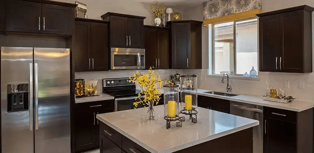 Cabinet painting results with freshly painted kitchen cabinets in Jacksonville, FL