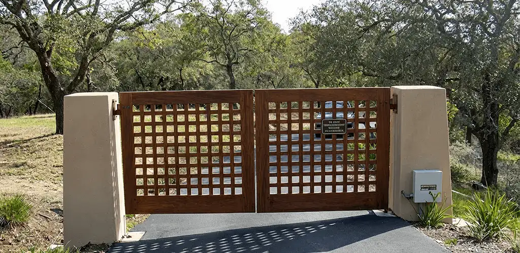 Driveway gate installation for a residential property in Jacksonville, FL